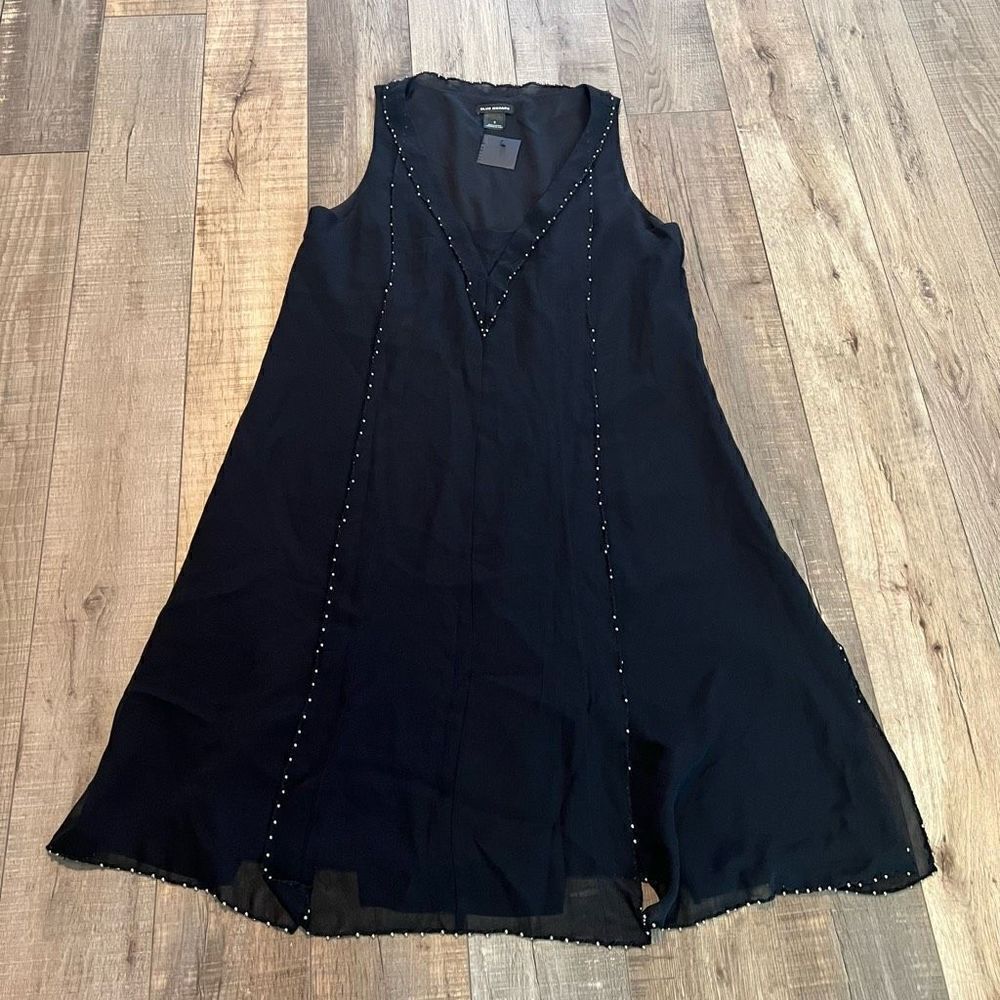 Club Monaco black slit dress size 2